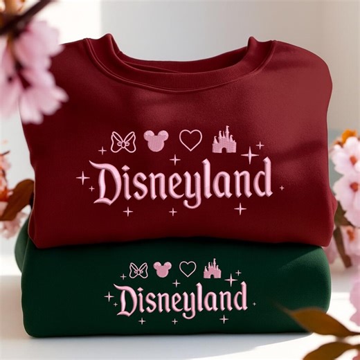 Disneyland Embroidery Machine File, Disney Castle Magical Mouse Heart Bow Design - Etsy
