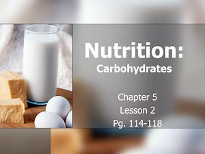 Nutrition: Carbohydrates - SlideServe