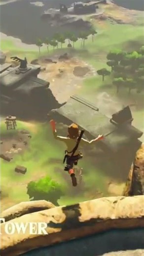 learning how to fall damage cancel (badly) #zelda #breathofthewild #gaming