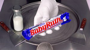 Peanut Caramel Nougat = Amazing Ice Cream 😍 #babyruth #nougat #chocolate #peanut #chocolatebar #peanutbar #candybar #babyruthbar #icecreamrolls | Ice Cream Rolls