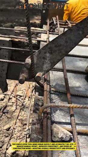 Rebar Bending Tool Hack! Fast & Precise Construction Trick