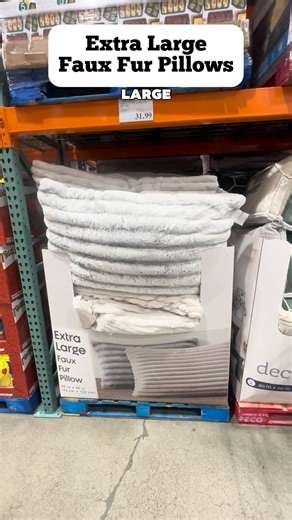 Costco’s new Large Faux Fur Pillow is the definition of soft and luxe!