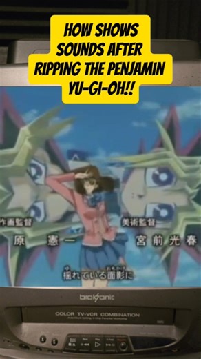 how the Yu-Gi-Oh intro sounds after ripping the Penjamin #yugioh #90s #anime