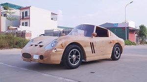 Watch: This Woodworker Carved a Ferrari 250 GTO Model That Actually Runs