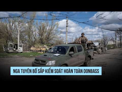 Russia says it is only "a few kilometers" away from complete control of Donbass.