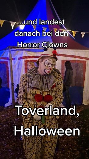 Halloween-Abenteuer in Toverland mit Horror Clowns