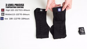 SNOW DEER Heated Socks for Men Women, Rechargeable Electric Socks for Cold Feet