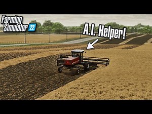 A.I. Helper Swathing Works Now! | Farming Simulator 22