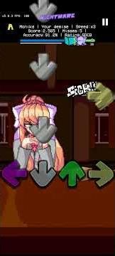 Playing FnF as Monika. (Your Demise) Monika Mod *Landscape mode
