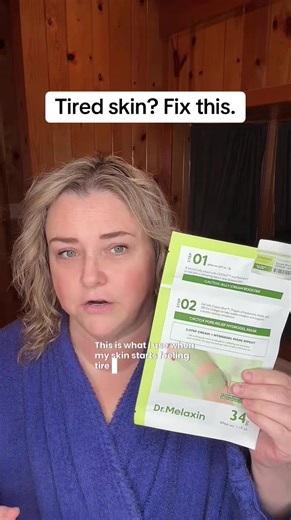 Dr Melaxin Cactox mask for tired looking skin. Two step cream and hydrogel mask system designed to refresh and smooth the look of dull skin overnight. @Dr.Melaxin Global