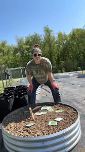 Planting brussel sprouts and lettuces . . . . . . . #homestead...