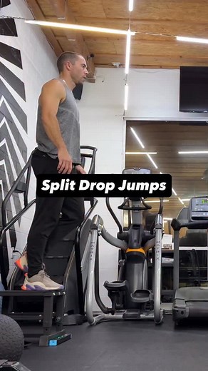 Tempo/Jumps/Lift following the night prior’s jumps and sprints. Read the whole caption. 1. Tempo - 5min jog, 6x30s @ 12mph, 3mph walk until 130bpm 2. Static Seated Vertical - Goal is to target going from 0-100 as fast as possible, mimicking the type of rapid activation needed for a good block start. 3. Seated Box Jump - Adding the strike makes the exercise a little more reactive. 4. Split Leg Drop Jump - Reactivity in a split stance, training SSC at end range for the glutes/hams, more of a coord