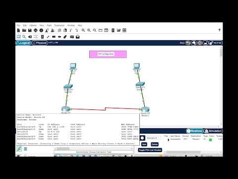 Code & Config(configure RIP (Routing Information Protocol) step by step in Cisco Packet Tracer)