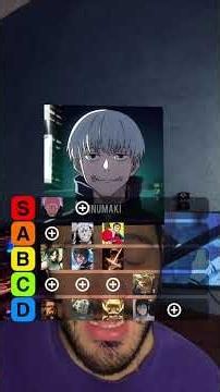 JUJUTSU KAISEN TIER LIST!! #anime #otaku #animeedit #jujutsukaisen