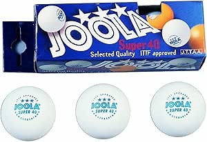 JOOLA Super 40 3-Star Table Tennis Balls - 3 Pack - White