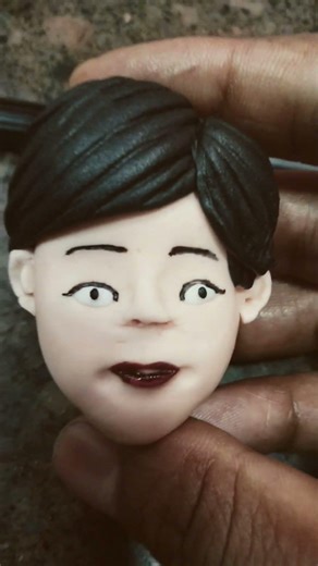 how to make face fondant face 👀##😈