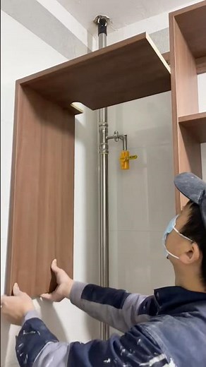 Wall Mounted Kitchen Cabinet Ideas | Space Saving Wood Design #wood #desksetup