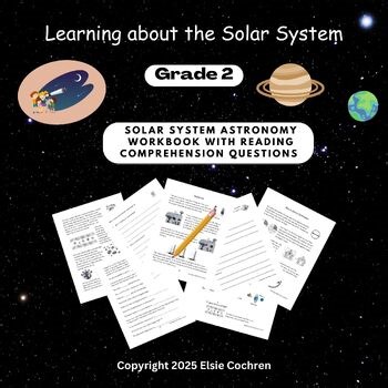 Solar System Workbook with Reading Comprehension Questions (Grade 2)
