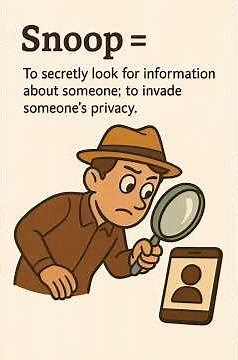What does 'snoop' mean? Discover its uses and meanings #snooping #snoopmeaning