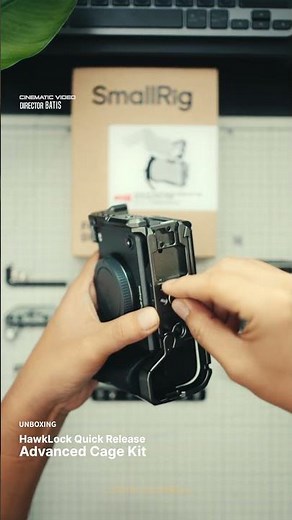 Cinema Camera Rig Setup: Unbox SmallRig HawkLock cage kit, set up camera! #SmallRig #filmmaker