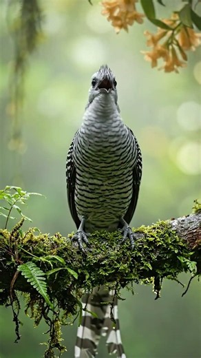 The Spiral-Tailed Zebra Bird | Nature's Most Mesmerizing Fantasy Creation