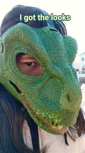 I got a dino mask i painted it