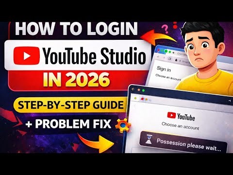How to Login YouTube Studio in 2026 | Step-by-Step Guide with Problem Fix