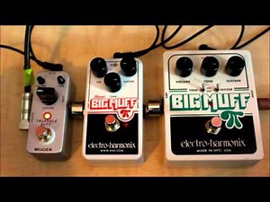 Fuzz Shootout - EH Nano Big Muff vs. EH Big Muff Pi with Tone Wicker vs. Mooer Triangle Buff