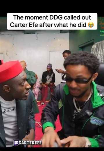 The moment DDG called out Carter Efe after what he did 😭 #carterefe #ddg #streammoment #viralshorts #funnyclip