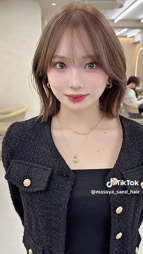 新しいショートボブのスタイル