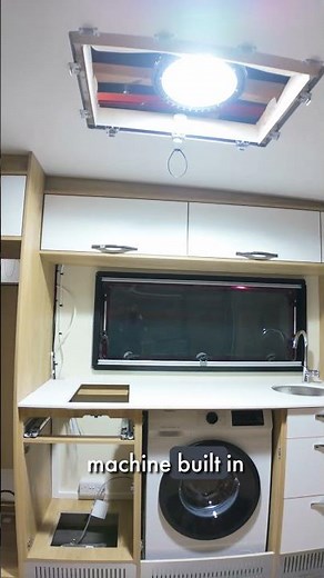 Full Size Washing Machine in a Caravan... Dreamseeker Bespoke Build