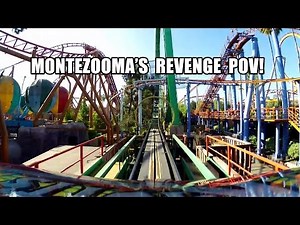 Montezooma's Revenge Roller Coaster POV Knotts Berry Farm Schwarzkopf Shuttle Loop