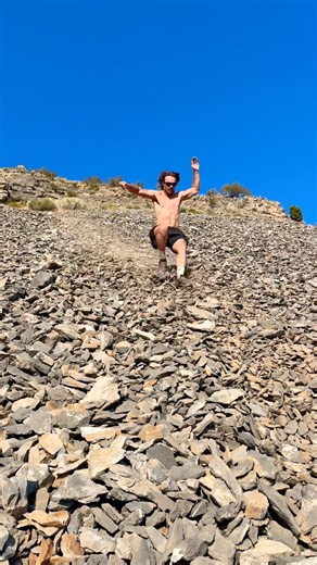 Summer Scree Ski #mountains #summer