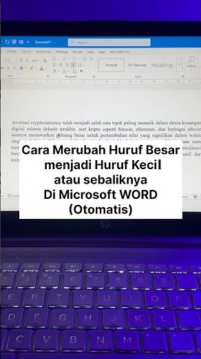 🔥Cara Merubah Huruf Kecil ke Besar | Huruf Besar ke Kecil di Microsoft WORD (Otomatis)