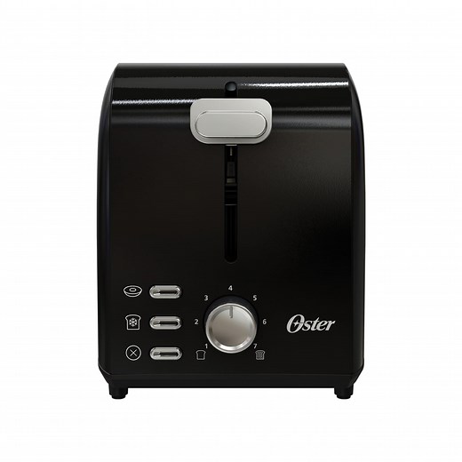 Oster 2-Slice Toaster with Extra Wide Slots, Black Stainless Steel