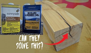 Linseed oil: The ultimate solution to wood splits?