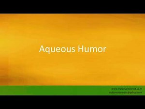 Pronunciation of the word(s) "Aqueous Humor".