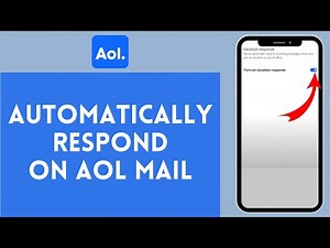 How to Automatically Respond on AOL Mail (2024) | AOL Mail Tutorial