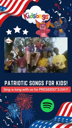 Kidsongs | Music for Kids | 🇺🇸✨ It’s Presidents’ Day and we’re pressing PLAY on our Patriotic Songs for Kids playlist! From George Washington to Abraham Lincoln and... | Instagram