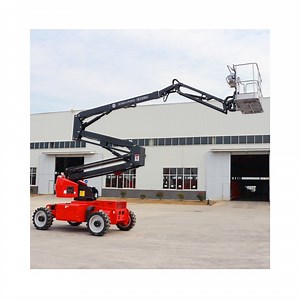[Hot Item] Heavy-Duty 4WD Articulated Telescopic Diesel Bucket Lift Platform2.