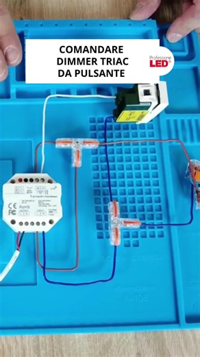 Collegamento Dimmer Triac da Pulsante per Strisce LED