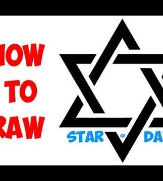 Drawing: How to Draw the Star Of David or Jewish Star