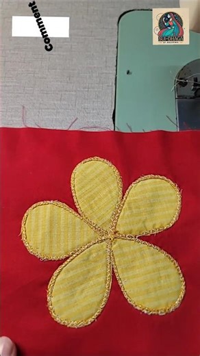 Applique work with simple machine