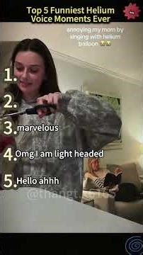 Top 5 Funniest Helium Voice Moments Ever 😂🎈 #top5 #heliumvoice #funnyvoice #shorts #viral