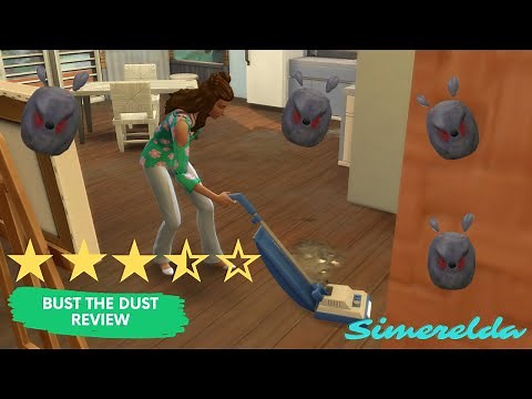 EVIL DUST BUNNIES INVADE MY DUSTY HOUSE! | Sims 4 Bust The Dust Kit Review