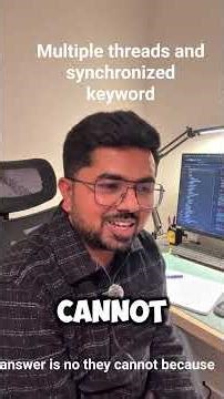 first vlog 👨‍💻...Threads and synchronized methods in java. #dsa #systemdesign #tech #interview