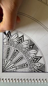 A mandala design that fits into the corner of a page or space ✏️🧿 #mandala #mandalaart #mandaladesign #viral #trending #video | Himani Sahoo