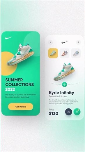Nike Basketball App UI Design 🏀 | Mobile App UI/UX Concept Timelapse #Shorts #uidesign #appdesign