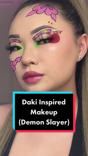 Daki Inspired Makeup Tutorial for Demon Slayer Fans!