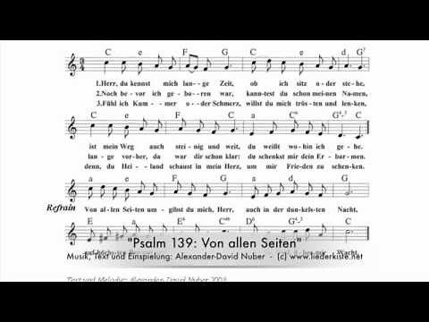 Psalm 139: Von allen Seiten umgibst du mich, Herr